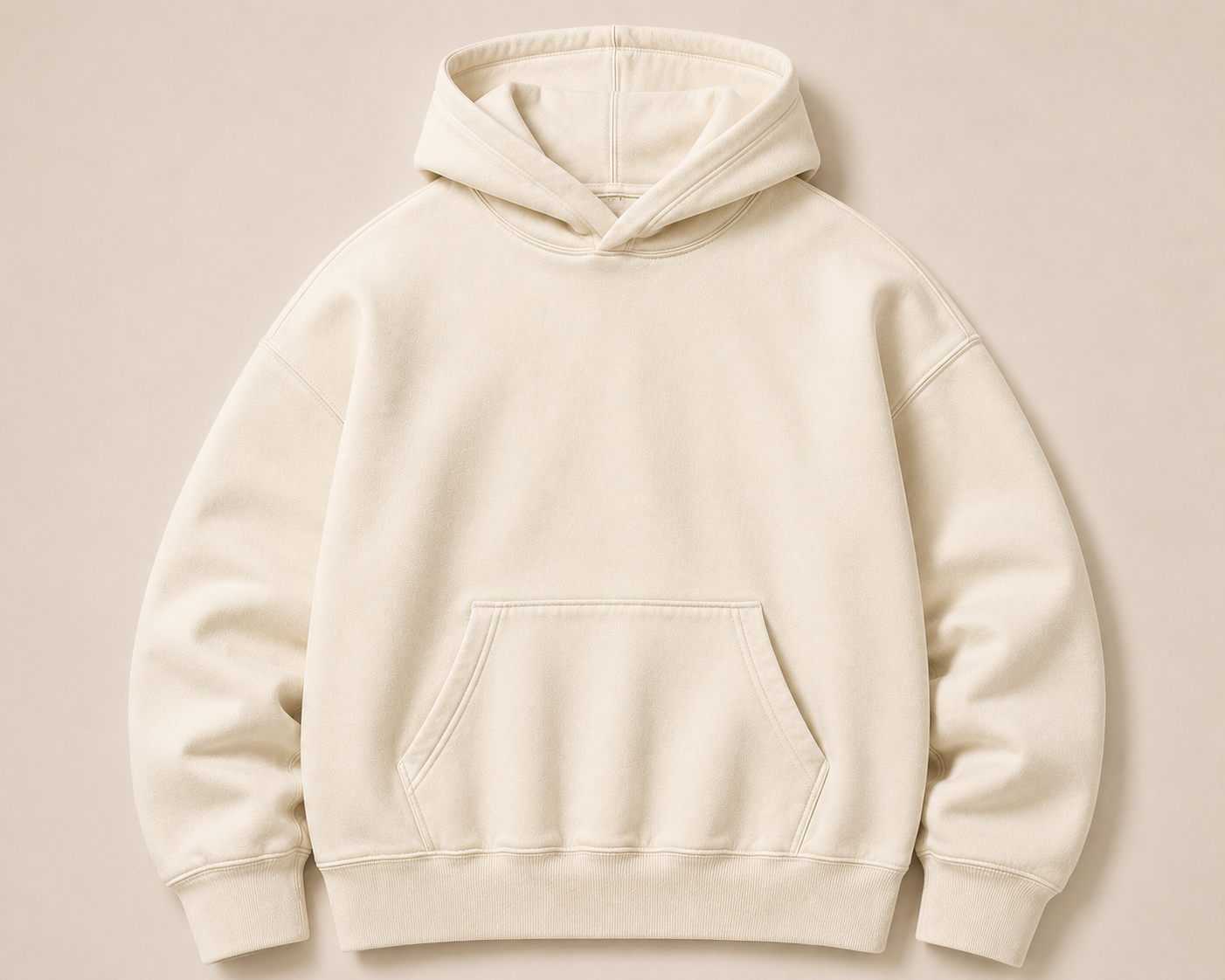 Heavyweight hoodie blank in natural ivory