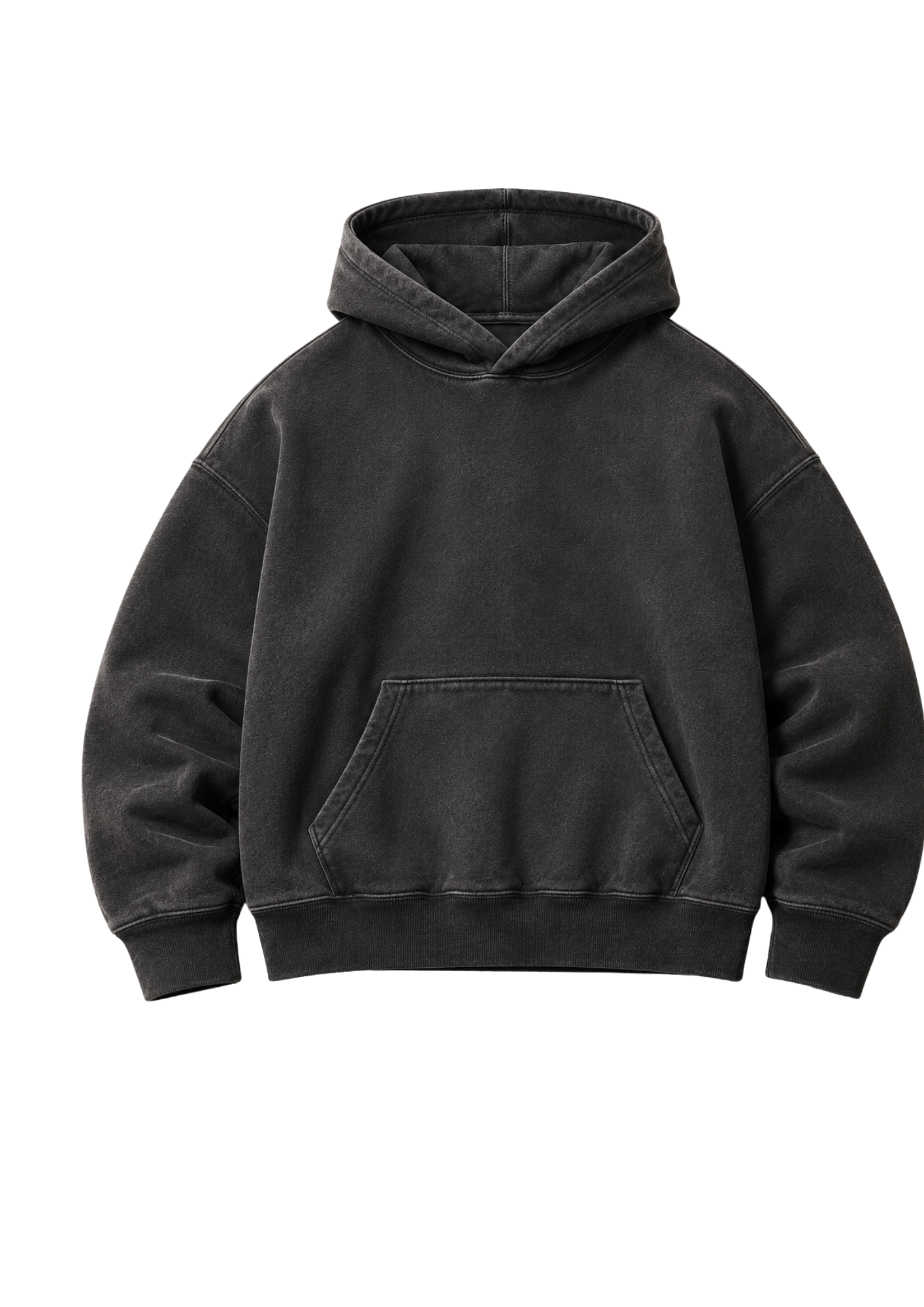 MRVËY heavyweight washed-charcoal hoodie