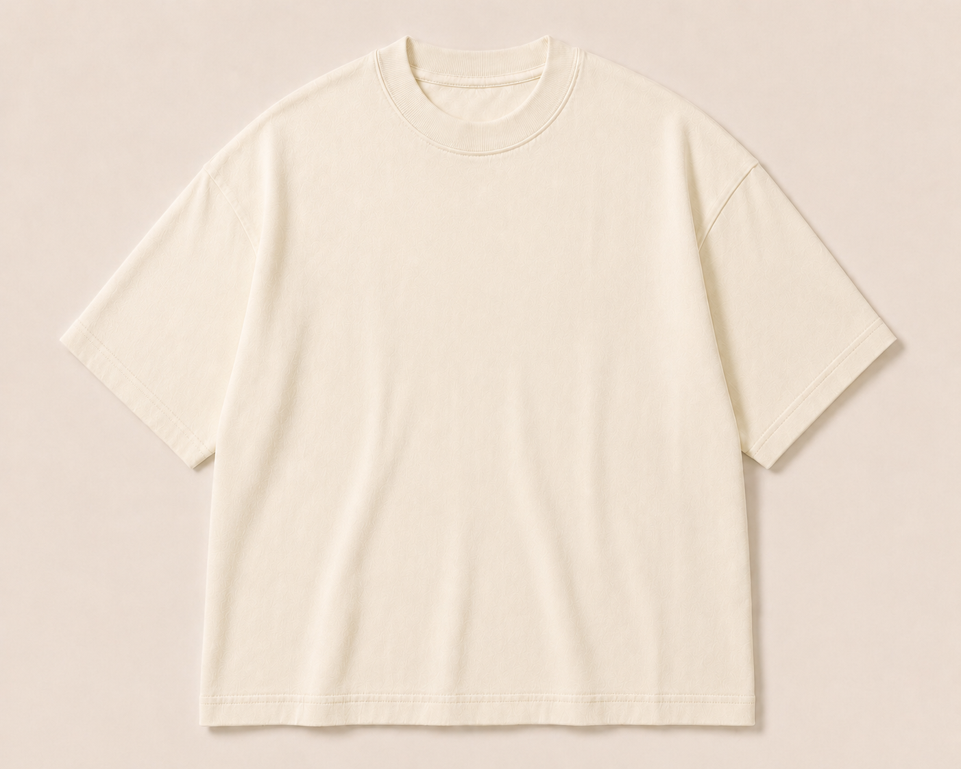 Premium tee blank in natural ivory