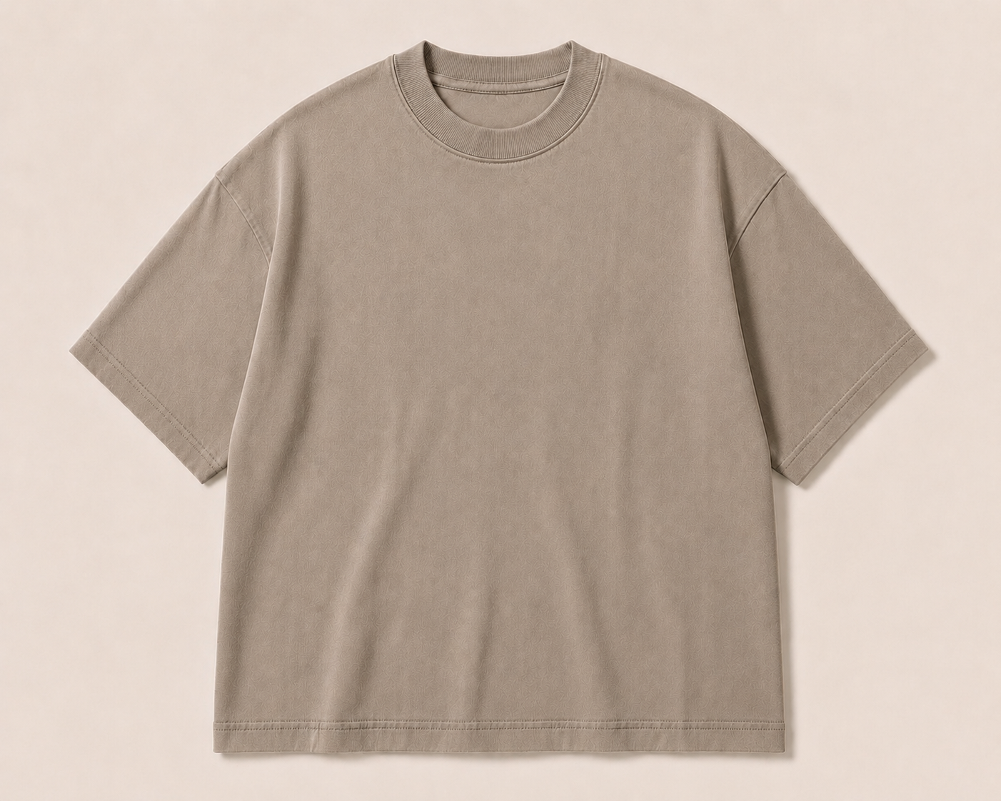 Premium tee blank in taupe