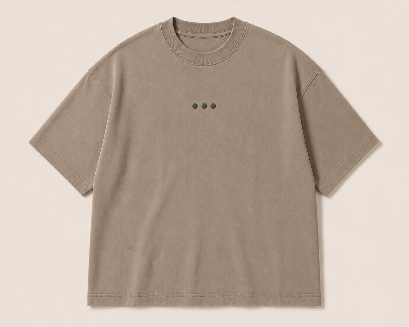 Premium tee in taupe